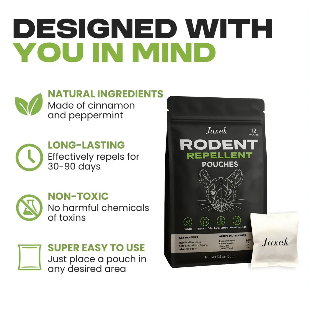 🔥Natural Rodent Repellent Pouches