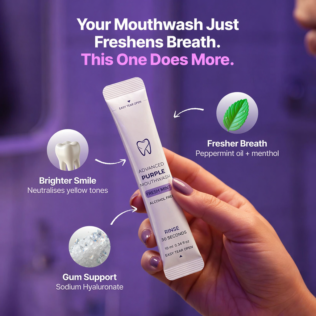 Purple Mouthwash Purple colour correction