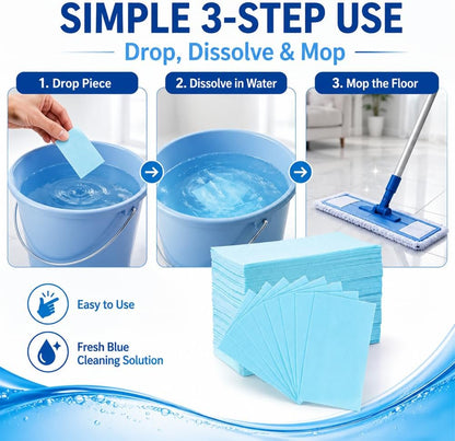 100-Pieces♻️Multi-Surface Antibacterial Cleaner for Hardwood, Tile & Laminate