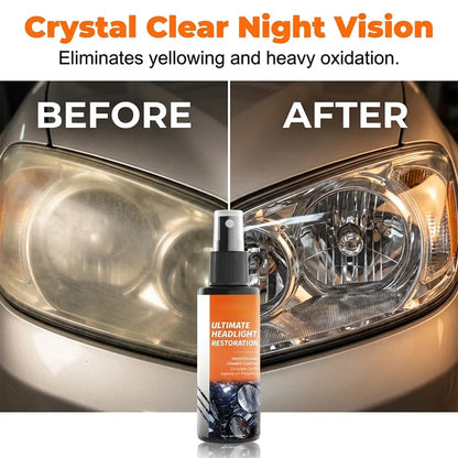 ⏳LAST DAY DEAL — BUY 1 GET 1 FREE!  – Professional Headlight Restoration Spray Kit🔥