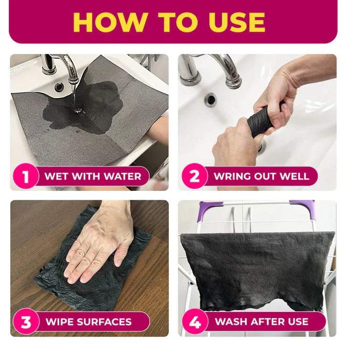 🏠️🧼 Magic Cleaning Cloth (5-Pack)